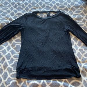 Black workout top, stretchy!